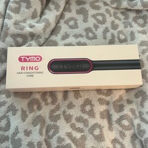 Tymo hair straightening comb with heat resistance glove and 2 hair clips